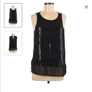 NWT Sequin sleeveless blouse Banana Republic